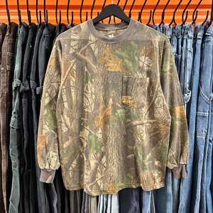 Vintage 90s Ranger Realtree Camo Long Sleeve Shirt, Size Large - Skater Grunge